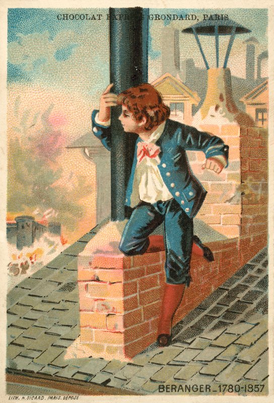 Pierre-Jean de Beranger, French poet and songwriter (chromolitho) 作者 法语学校