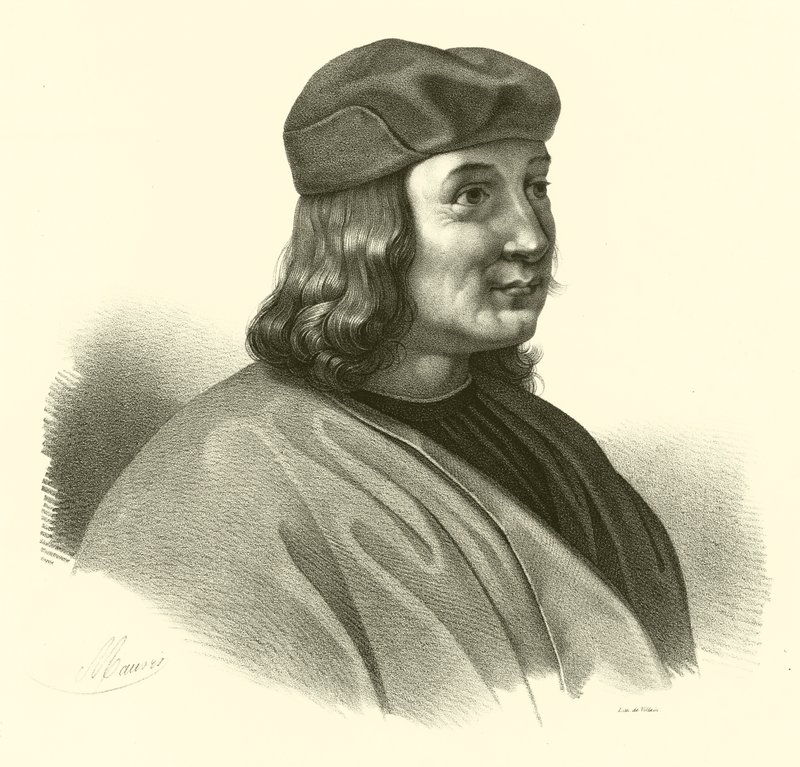 Pietro Perugino，出生于Pietro Vannucci，肖像 作者 法语学校