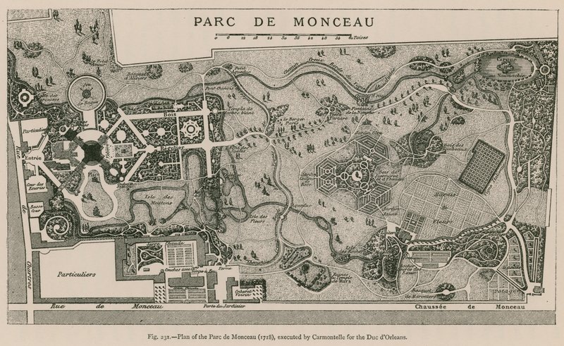Marc de Monceau计划（1718年），由Carmontelle执行，为应有的dOrleans 作者 法语学校