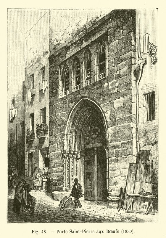 Porte Saint Pierre aux Boeufs，1830 作者 法语学校