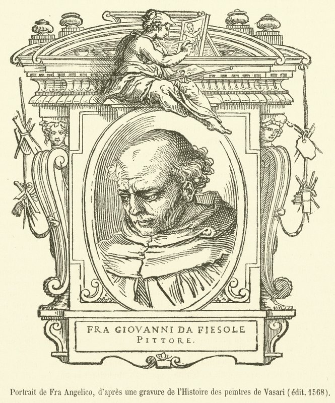 Fra Angelico 的肖像（雕刻） 作者 法语学校