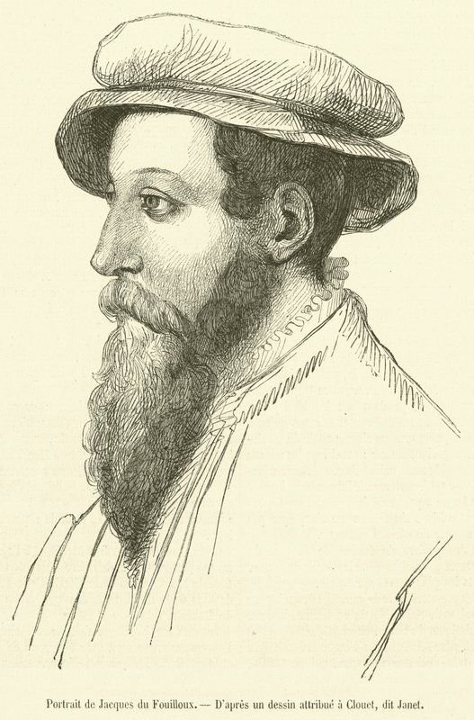 Jacques du Fouilloux 的肖像（雕刻） 作者 法语学校