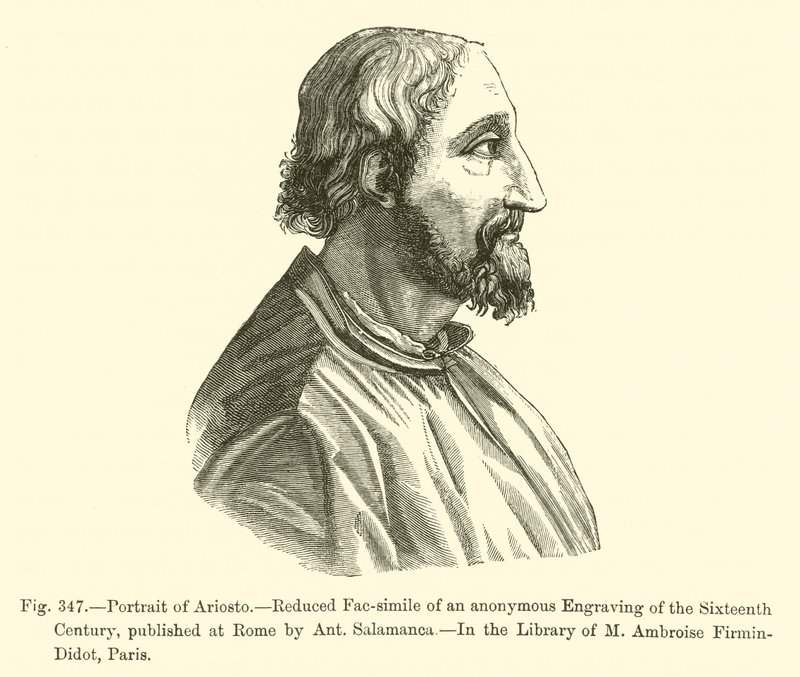 Portrait of Ariosto (engraving) 作者 法语学校