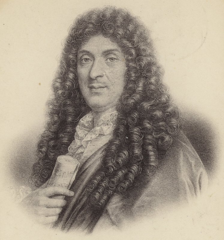 Jean-Baptiste Lulli的肖像 作者 法语学校
