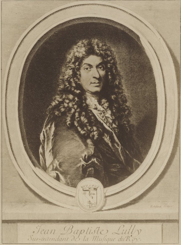 Jean-Baptiste Lulli的肖像 作者 法语学校