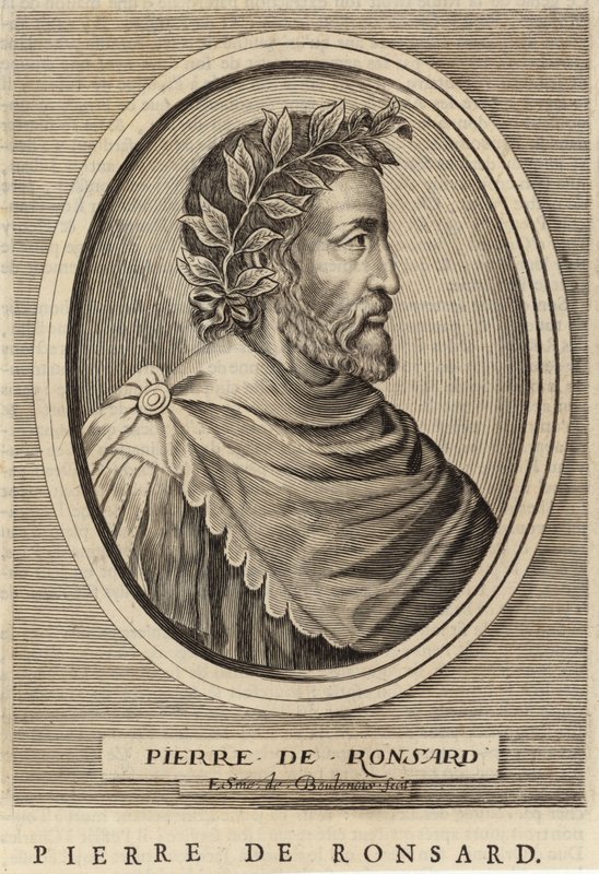 Pierre de Ronsard的肖像 作者 法语学校