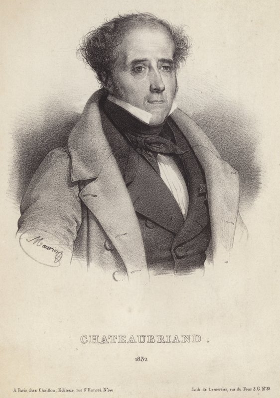 Chateaubriand子爵的画像 作者 法语学校