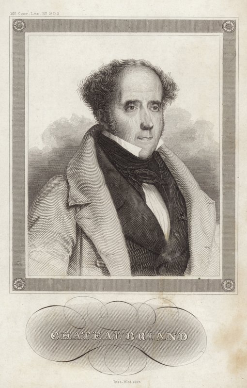 Chateaubriand子爵的画像 作者 法语学校