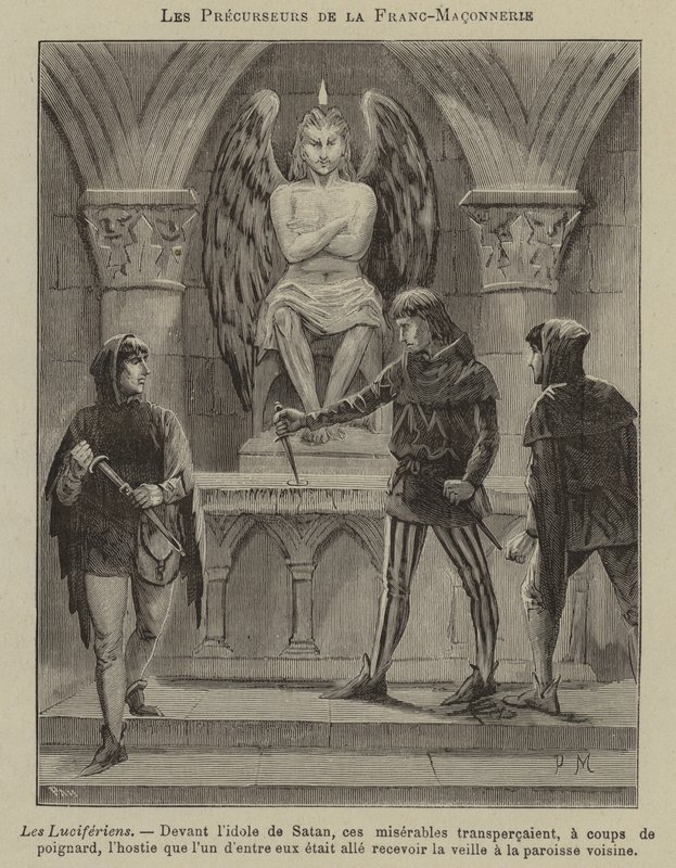 Precursors of Freemasonry: the Luciferians (engraving) 作者 法语学校