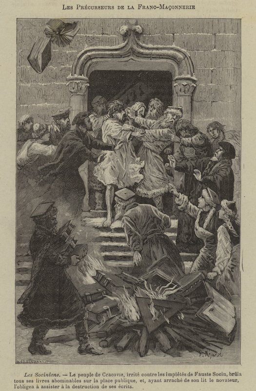 Precursors of Freemasonry: the Socinians (engraving) 作者 法语学校