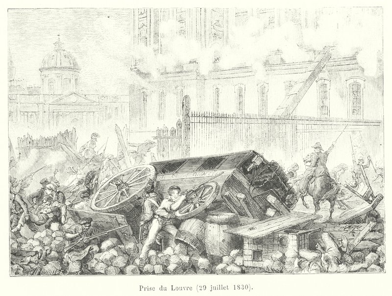 Prise du Louvre, 29 juillet 1830 (engraving) 作者 法语学校
