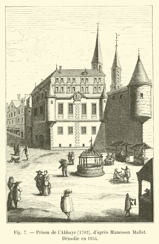Prison de labbaye，1702，Maneson Mallet，Demolie en 1854 作者 法语学校