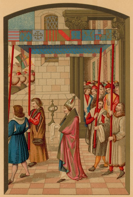 King Rene在Aix（普罗旺斯）游行 作者 法语学校