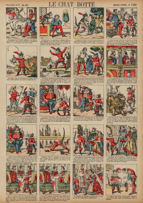 Puss in Boots (coloured engraving) 作者 法语学校