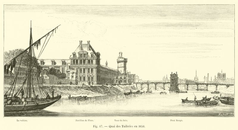 1650年的Quai des Tuileries 作者 法语学校