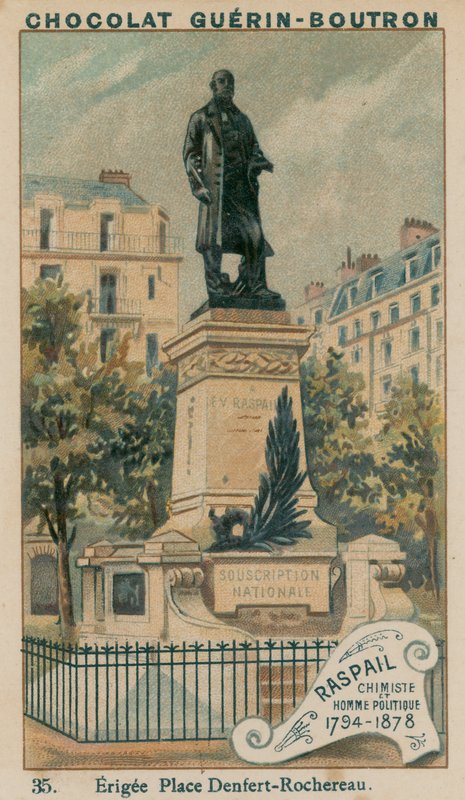 Raspail，化学家和政治家，1794-1878。 Erigee Place Denfert-Rochereau 作者 法语学校
