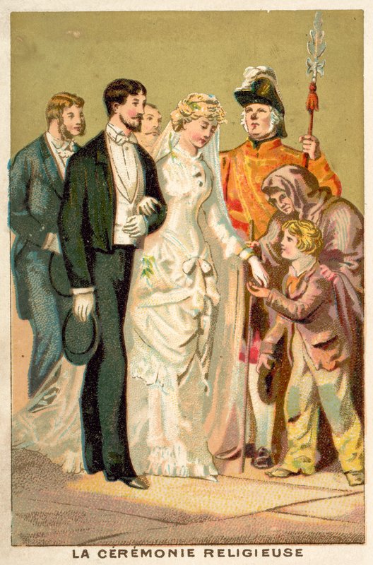 Religious marriage ceremony (chromolitho) 作者 法语学校