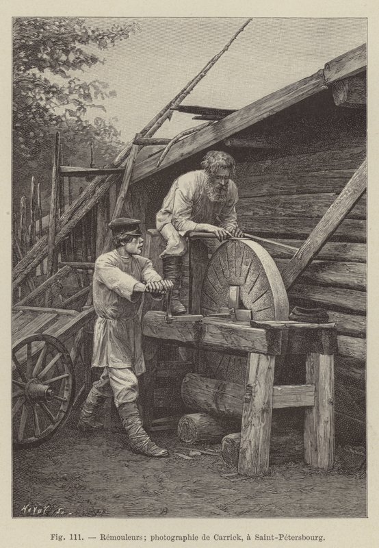 Remouleurs (engraving) 作者 法语学校