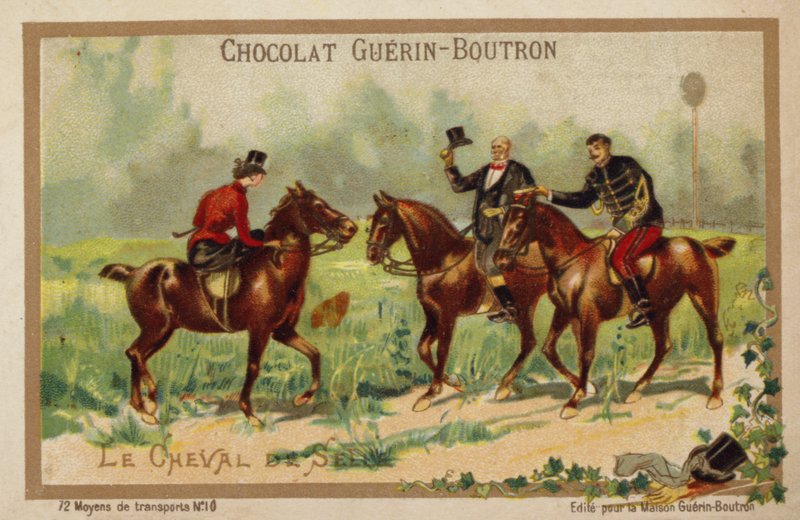 Riding horses (chromolitho) 作者 法语学校