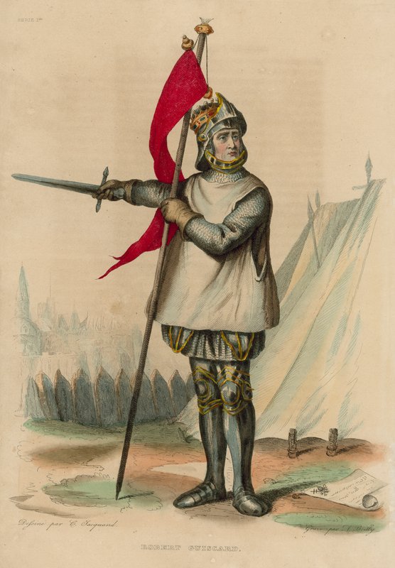 Robert Guiscard (coloured engraving) 作者 法语学校