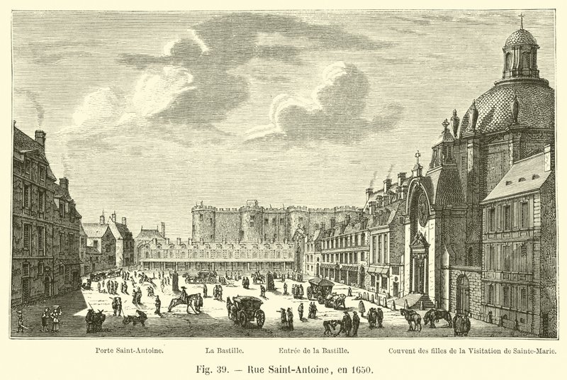 Rue Saint-Antoine街，1650年 作者 法语学校