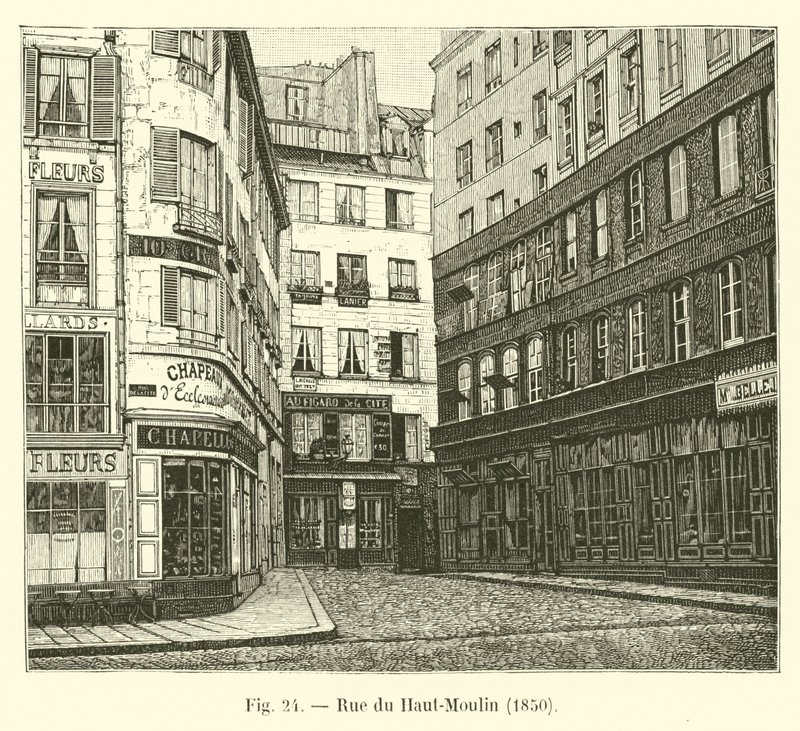 Rue du Haut-Moulin，1850年 作者 法语学校