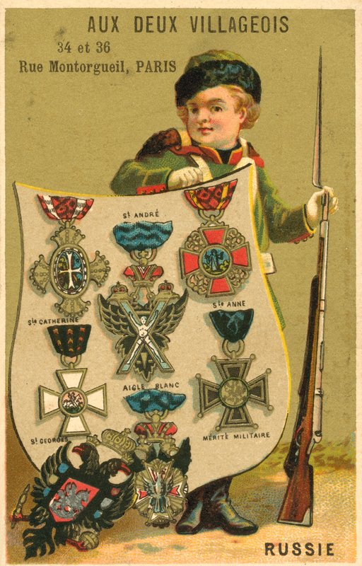 Russian medals (chromolitho) 作者 法语学校
