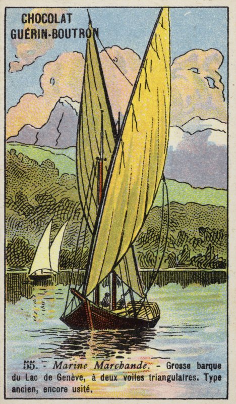 Sailing boat of Lake Geneva (chromolitho) 作者 法语学校