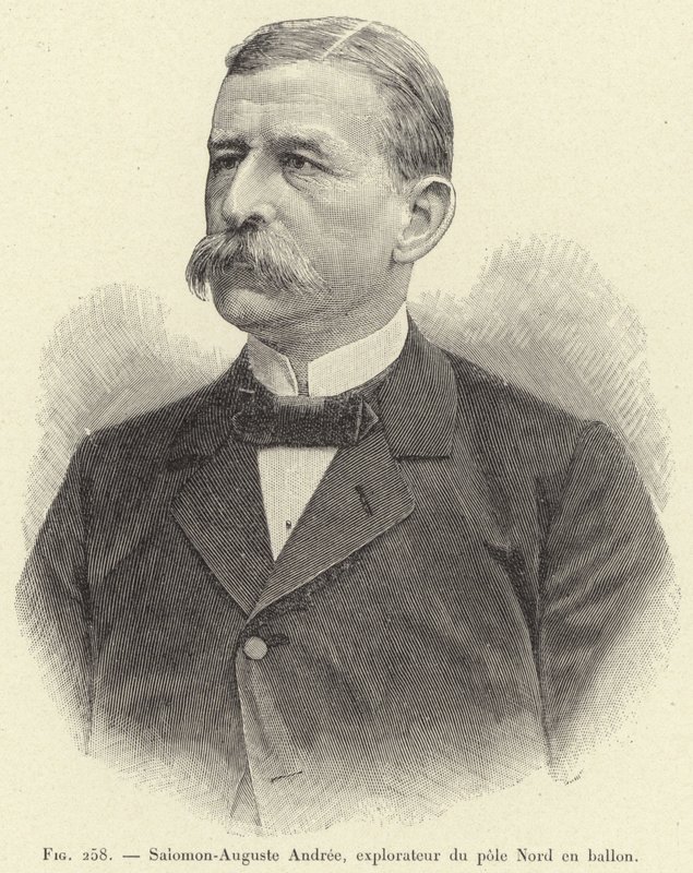 Salomon-Auguste Andree, explorateur du pole Nord en ballon (engraving) 作者 法语学校