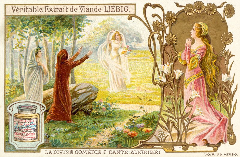 Scene from Divine Comedy, by Dante Alighieri (chromolitho) 作者 法语学校