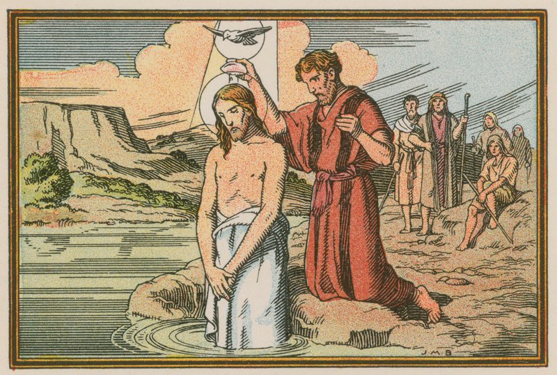 Scene from the life of Jesus (coloured engraving) 作者 法语学校