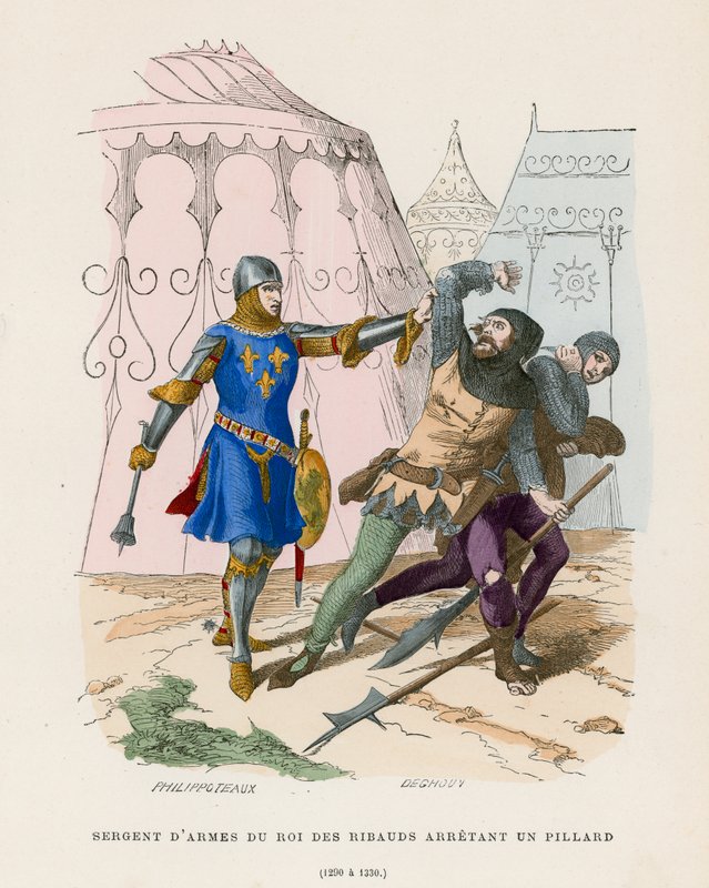 1290年至1330年，武器警长逮捕了一个掠夺者 作者 法语学校