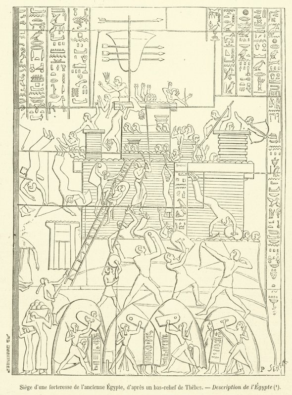 围攻古埃及要塞（版画） 作者 法语学校