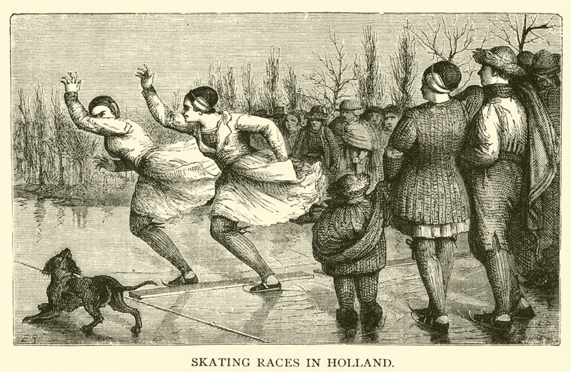 Skating Races in Holland (engraving) 作者 法语学校