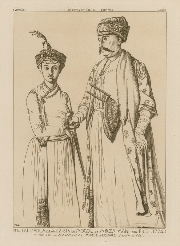 Soudiat Daula，蒙古人的大维齐尔和他的儿子米尔扎玛尼（1774年） 作者 法语学校
