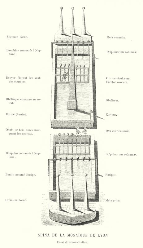Spina de la Mosaique de Lyon，重建测试（雕刻） 作者 法语学校