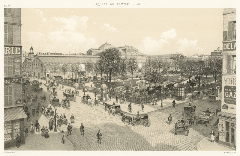 Square du Temple，1881 作者 法语学校