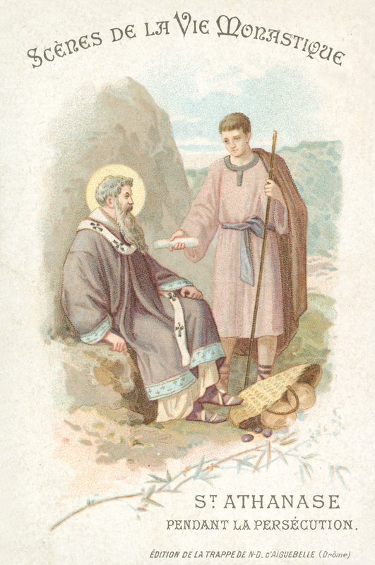 St Anathasius during the persecution of Christians (chromolitho) 作者 法语学校