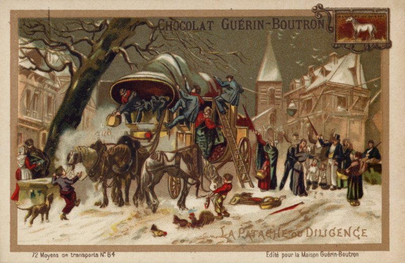 Stagecoach (chromolitho) 作者 法语学校