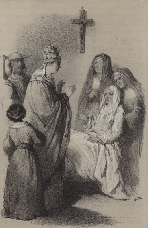 Ste Claire (engraving) 作者 法语学校