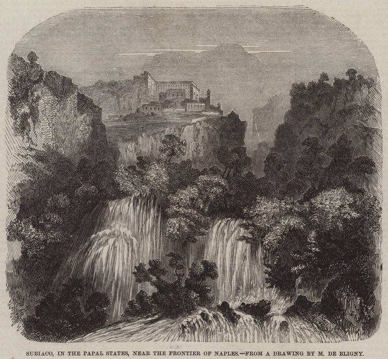 Subiaco, in the Papal States, near the Frontier of Naples (engraving) 作者 法语学校