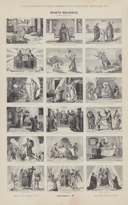 Sujets Religieux (engraving) 作者 法语学校
