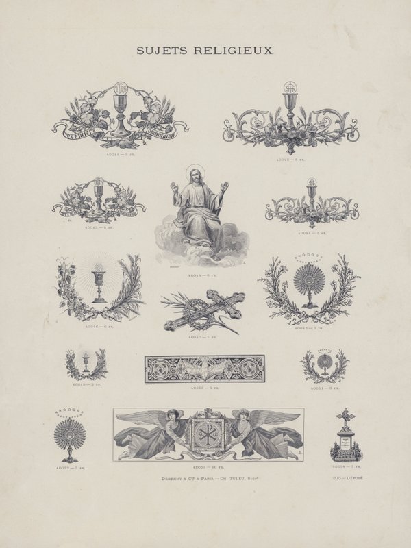 Sujets Religieux (engraving) 作者 法语学校