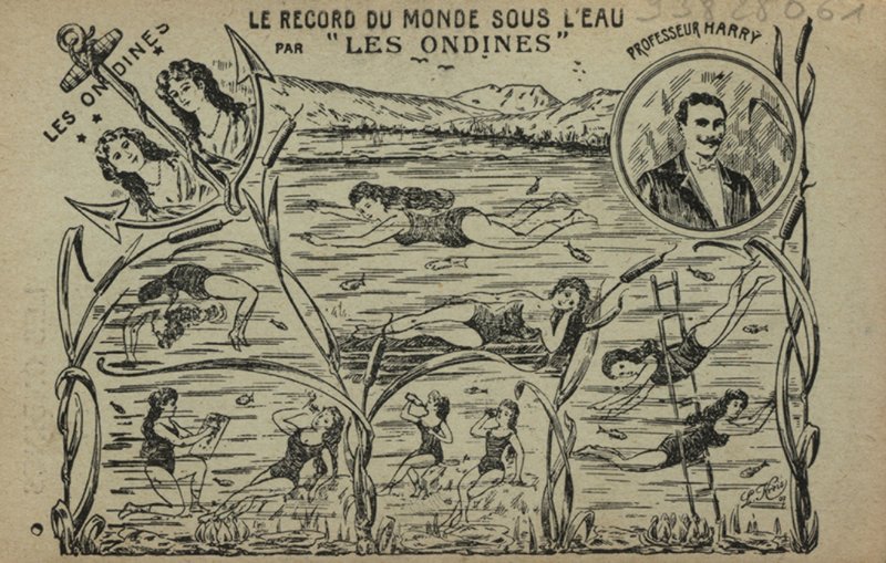 Swimming girls (litho) 作者 法语学校