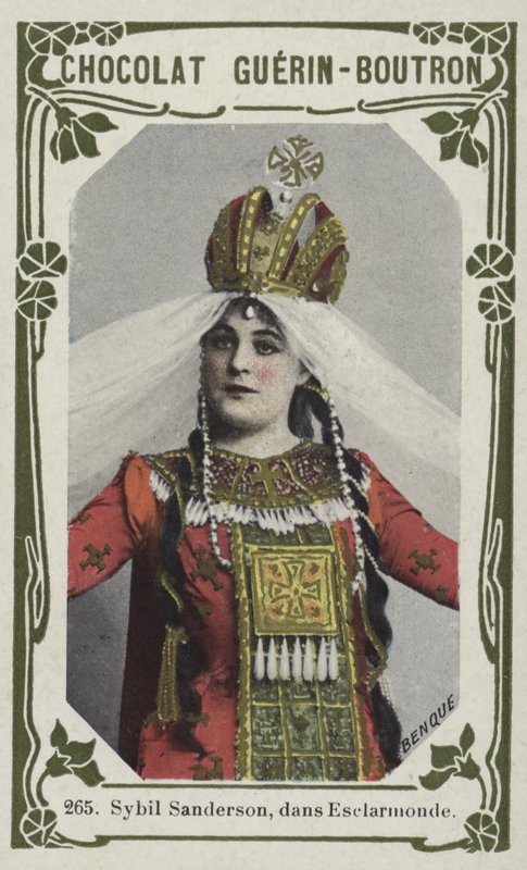 Sybil Sanderson，dans Esclarmonde（彩色照片） 作者 法语学校