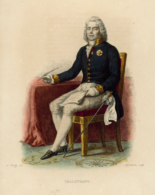 Talleyrand (coloured engraving) 作者 法语学校