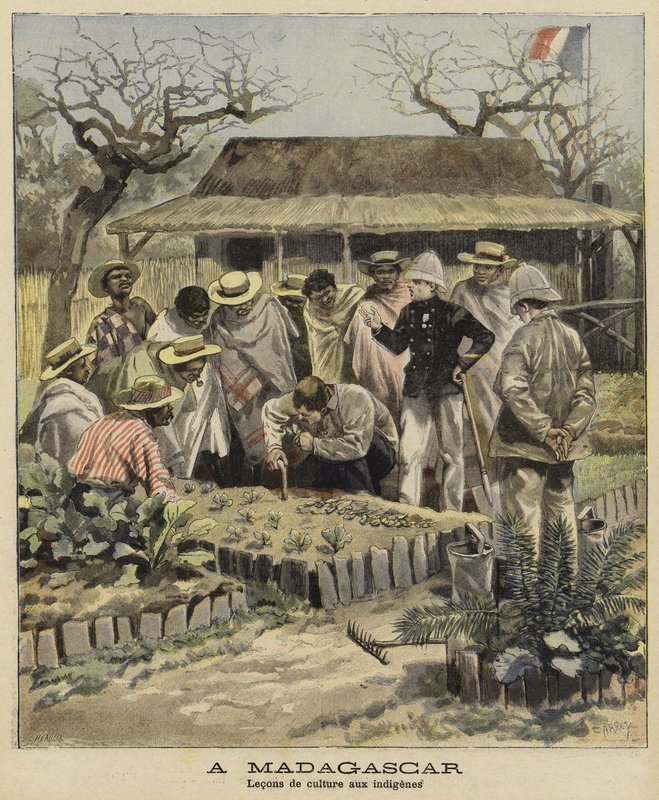 教授当地农业技术，马达加斯加，1897年 作者 法语学校