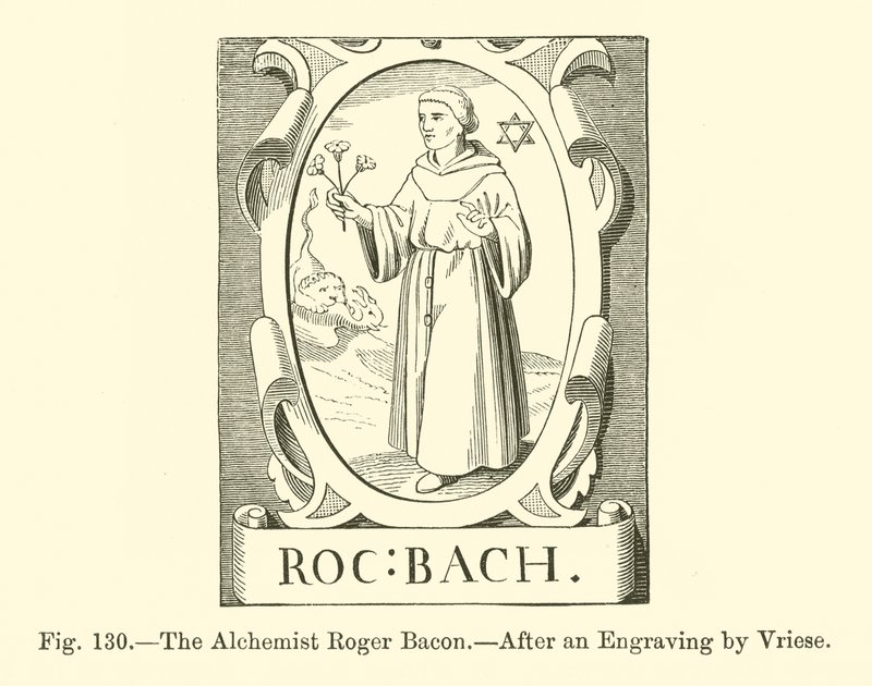 The Alchemist Roger Bacon (engraving) 作者 法语学校
