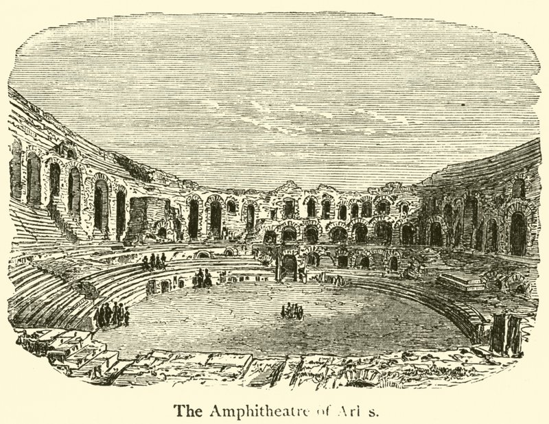 The Amphitheatre of Arles (engraving) 作者 法语学校