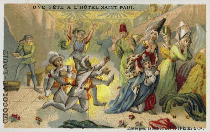 Bal des Ardents，Saint Pol Hotel，巴黎，1393 作者 法语学校